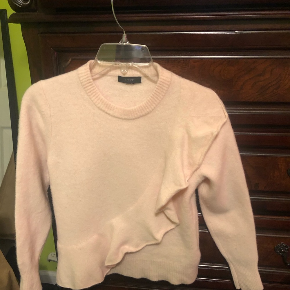 J. Crew pale pink wool sweater
